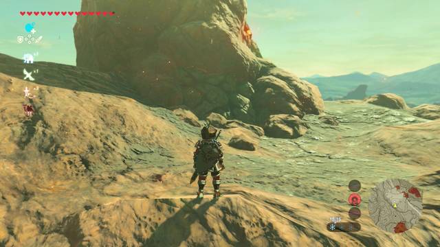 Zelda Breath of the Wild El secreto de la montaña - Piedras agrietadas