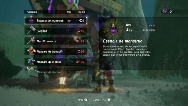 Zelda Breath of the Wild Amor de madre - Comprar esencia de monstruo
