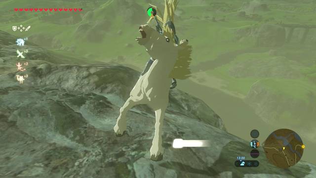 Zelda Breath of the Wild A por el caballo blanco - Domar el caballo