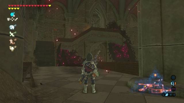 Zelda Breath of the Wild Recetas de la realeza - Camino superior de la biblioteca