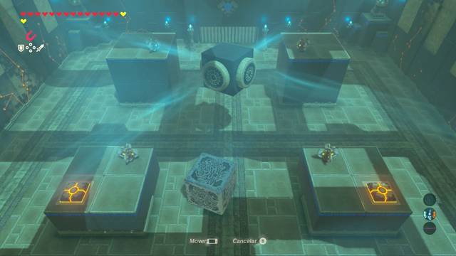 Zelda Breath of the Wild Santuario de Yunish - Girar bloque (2)
