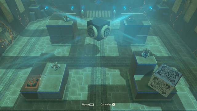 Zelda Breath of the Wild Santuario de Yunish - Colocar bloque central