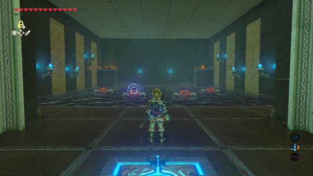 Zelda Breath of the Wild Santuario de Marahi - Sala con enemigos y primer cofre