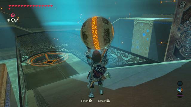 Zelda Breath of the Wild Santuario de Shadad - Soltar esfera