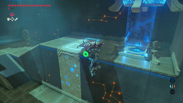 Zelda Breath of the Wild Santuario de Shadad - Usar paravela