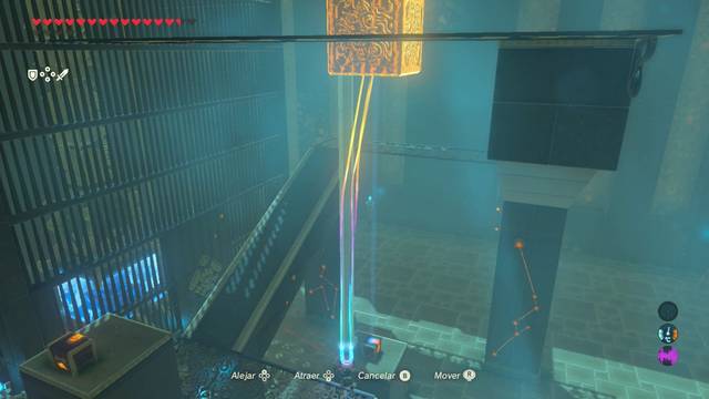 Zelda Breath of the Wild Santuario de Geshma - Levantar el bloque central