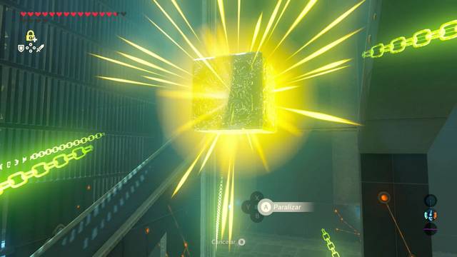Zelda Breath of the Wild Santuario de Geshma - Paralizar el bloque central