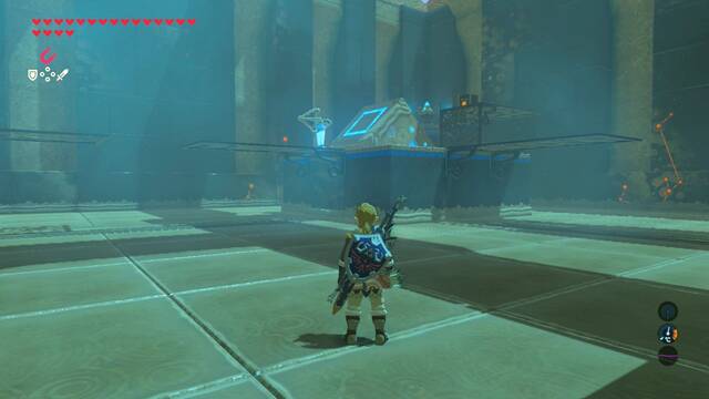 Zelda Breath of the Wild Santuario de Motoah - Mover plataforma y cofre