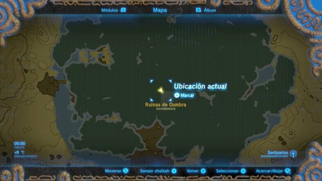 Zelda Breath of the Wild Santuario de Toviak - Localización de Hinox