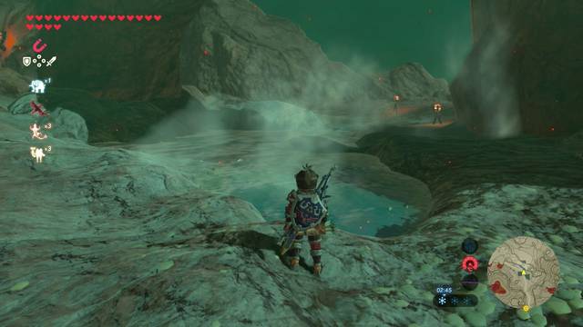 Zelda Breath of the Wild Santuario de Ahram 1 - Antorchas de las termas