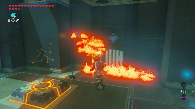 Zelda Breath of the Wild Santuario de Himot - Quemar plantas