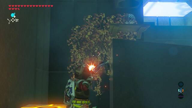 Zelda Breath of the Wild Santuario de Himot - Quemar plantas