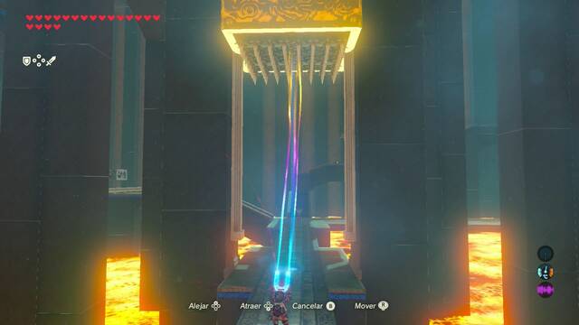 Zelda Breath of the Wild Santuario de Oraj - Levantar pinchos