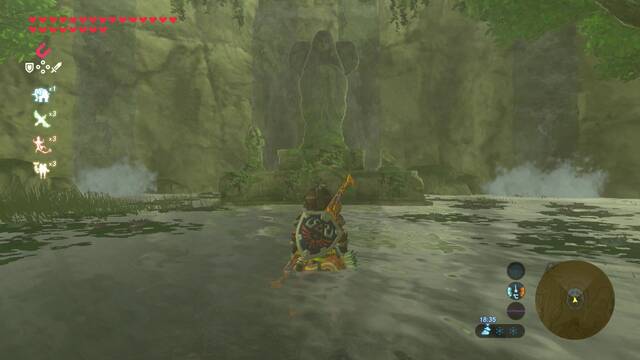 Zelda Breath of the Wild Santuario de Nihmmat - Estatua de la diosa