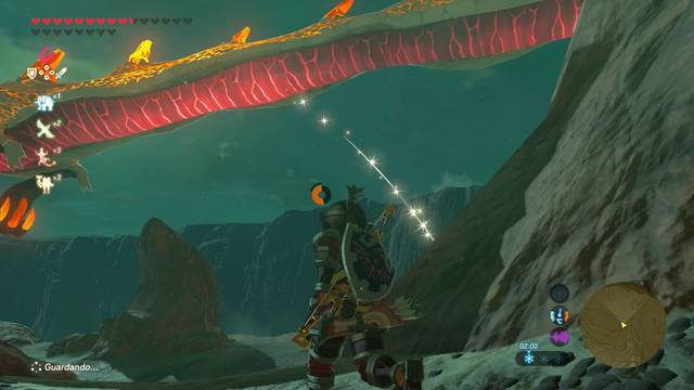 Zelda Breath of the Wild Santuario de Nihmmat - Escama cayendo