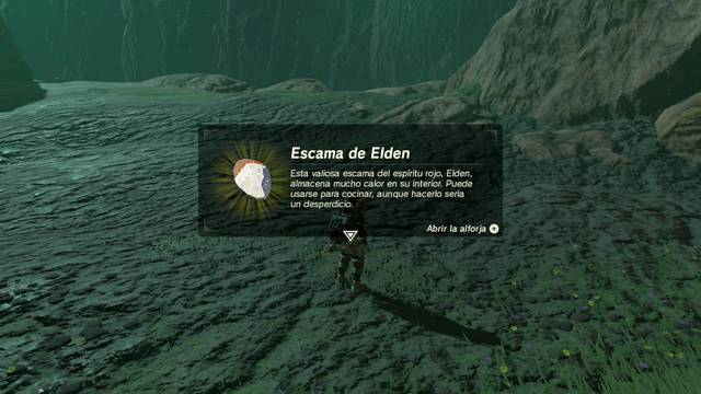 Zelda Breath of the Wild Santuario de Nihmmat - Escama de Elden