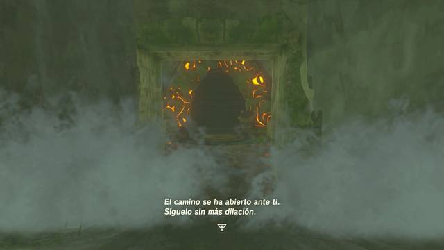 Zelda Breath of the Wild Santuario de Nihmmat - Pasadizo de la diosa
