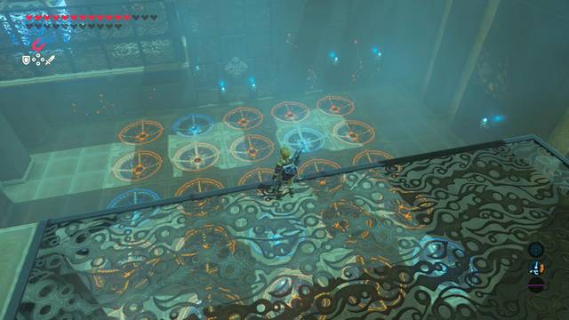 Zelda Breath of the Wild Santuario de Shibben - Círculos con esferas