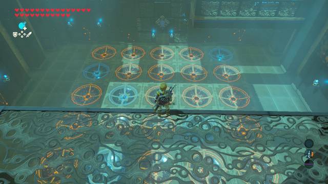 Zelda Breath of the Wild Santuario de Niohr - Círculos con esferas