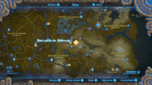 Zelda Breath of the Wild Santuario de Rahnnak