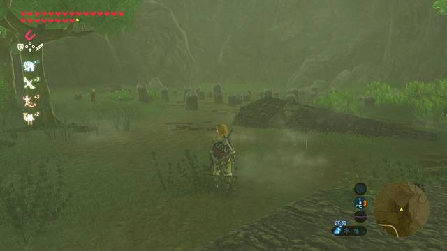 Zelda Breath of the Wild Santuario de Kamur - Zona de las estatuas