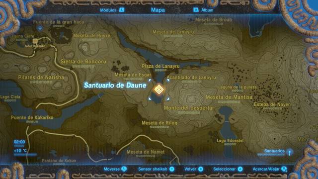 Zelda Breath of the Wild Santuario de Daune