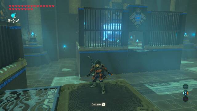 Zelda Breath of the Wild Santuario de Miiz - Detonar la bomba