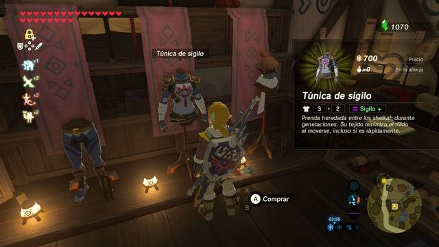 Zelda Breath of the Wild Santuario de Miiz - Vestimenta de sigilo