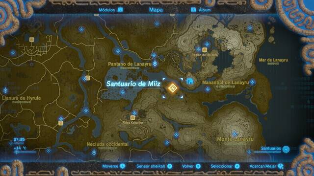 Zelda Breath of the Wild Santuario de Miiz
