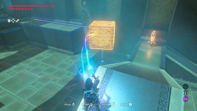 Zelda Breath of the Wild Santuario de Miiz - Bloque y rayo