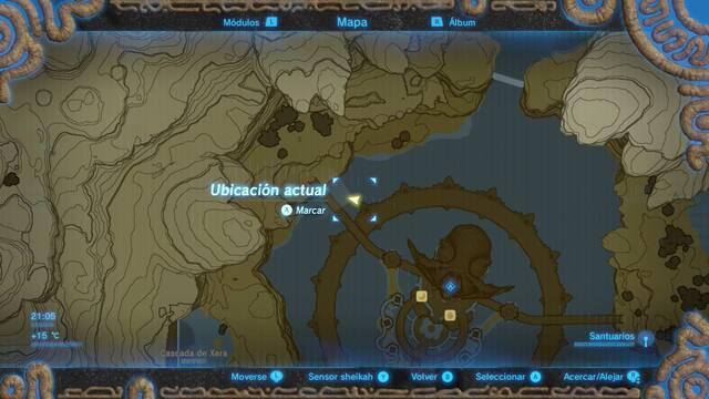 Zelda Breath of the Wild Santuario de Kiddah - Localización del tridente