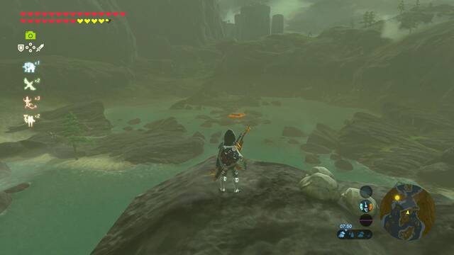 Zelda Breath of the Wild Santuario de Ayopha - Volar hacia el círculo