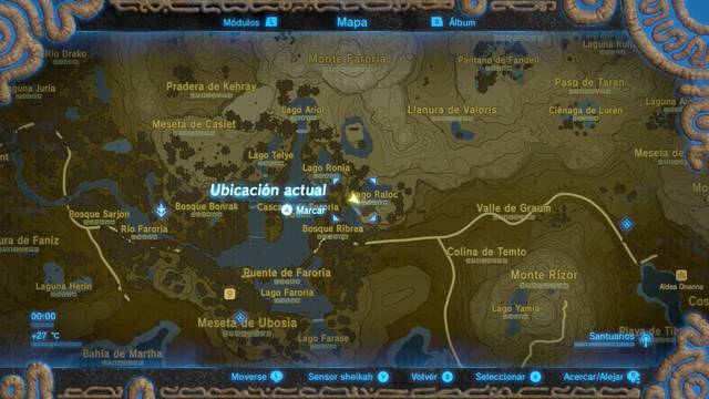 Zelda Breath of the Wild Santuario de Antuaka - Localicin de la roca