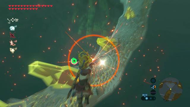 Zelda Breath of the Wild Santuario de Iffush - Disparar al dragn