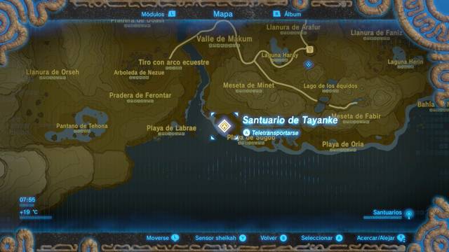 Zelda Breath of the Wild Santuario de Tayanke