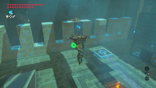 Zelda Breath of the Wild Santuario de Soioh - Planear hasta el cofre