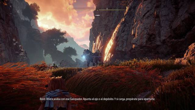 Horizon: Zero Dawn Lecciones de la naturaleza - Cazando a un Galopador