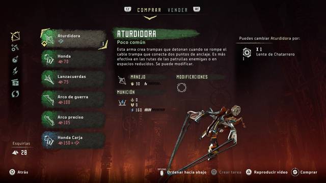 Horizon: Zero Dawn La punta de la lanza - Aturdidora