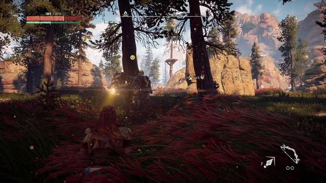 Horizon: Zero Dawn Buscadora a las puertas - Escndete