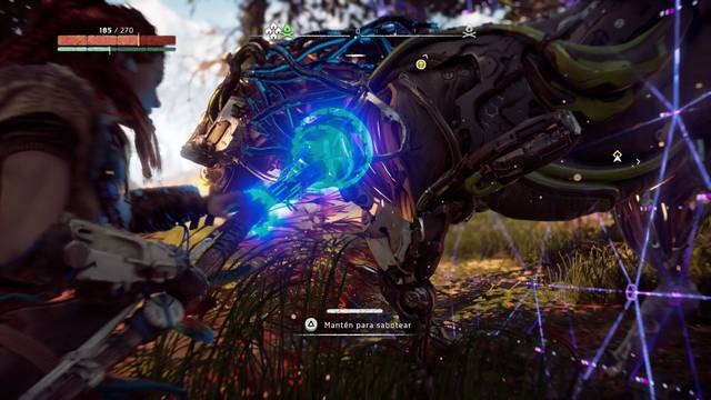 Horizon: Zero Dawn Buscadora a las puertas - Sabotear al Galopador