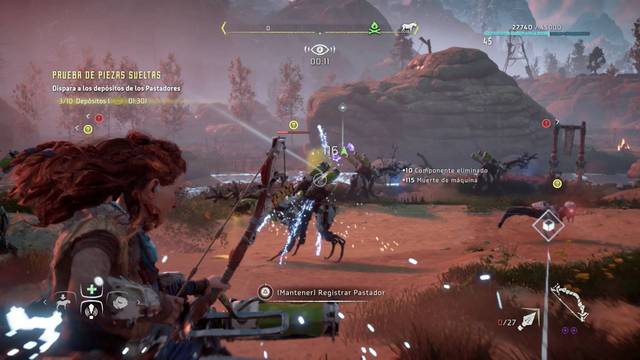 Horizon: Zero Dawn Terrenos de Caza Nora - Prueba de piezas sueltas