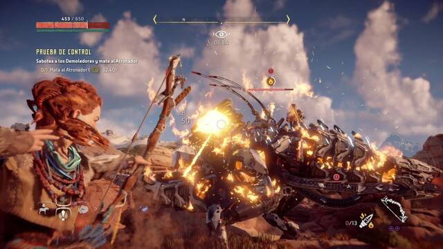 Horizon: Zero Dawn Terrenos de caza Surcos Solares - Prueba de control