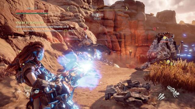 Horizon: Zero Dawn Terrenos de caza Surcos Solares - Prueba de Demoledor