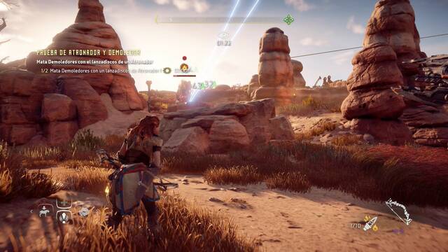 Horizon: Zero Dawn Terrenos de caza Surcos Solares - Prueba de Atronador y demoledor