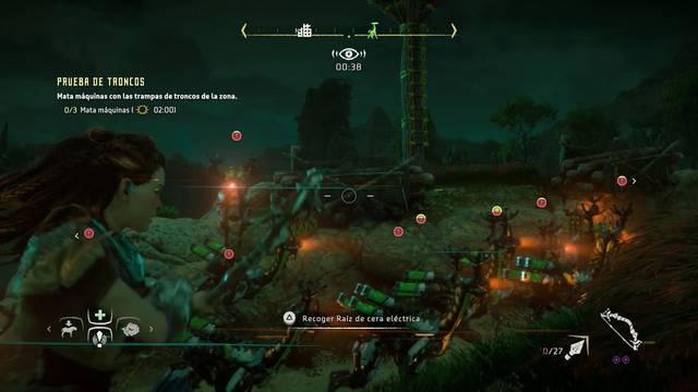 Horizon: Zero Dawn Terrenos de Caza Nora - Prueba de troncos