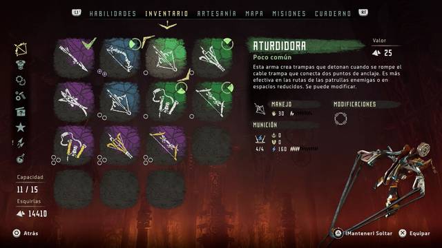 Horizon: Zero Dawn Armas - Aturdidora