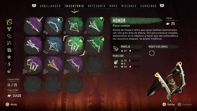 Horizon: Zero Dawn Armas - Honda