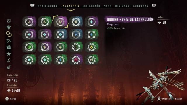 Horizon: Zero Dawn Armaduras - Modificaciones