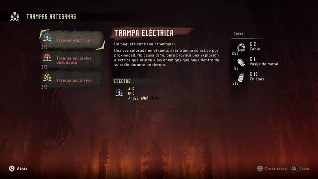 Horizon: Zero Dawn Artesanía - Recursos necesarios