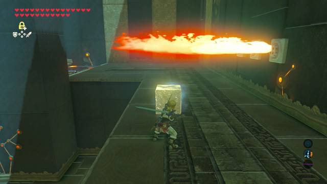 Zelda Breath of the Wild Santuario de Utak - Golpear el hielo